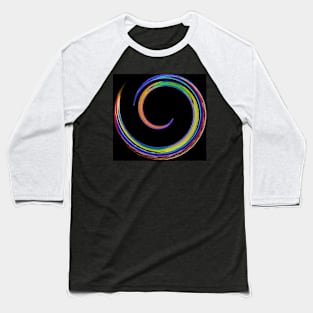 Colorful Twirl Baseball T-Shirt